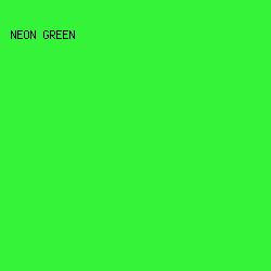35f338 - Neon Green color image preview