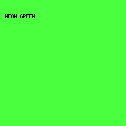 4AFF3E - Neon Green color image preview