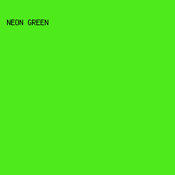 4FEA1C - Neon Green color image preview