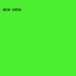 4ded30 - Neon Green color image preview