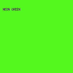 54F71E - Neon Green color image preview