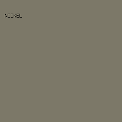7c7868 - Nickel color image preview