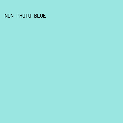 9AE6E1 - Non-Photo Blue color image preview