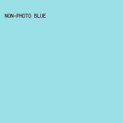 9ae0e7 - Non-Photo Blue color image preview