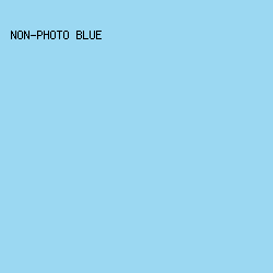 9bd8f2 - Non-Photo Blue color image preview