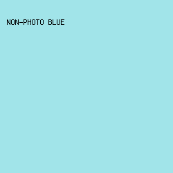 A1E4E9 - Non-Photo Blue color image preview