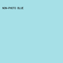 A6E0E7 - Non-Photo Blue color image preview
