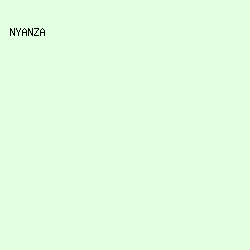 E3FFE1 - Nyanza color image preview