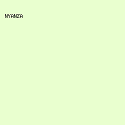 E9FFCF - Nyanza color image preview