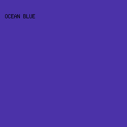 4B32A8 - Ocean Blue color image preview