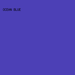4C40B6 - Ocean Blue color image preview