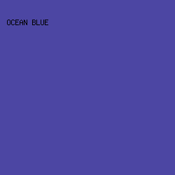 4C46A3 - Ocean Blue color image preview
