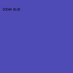 4E4AB6 - Ocean Blue color image preview
