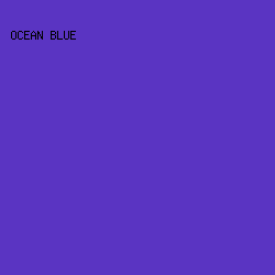 5A34C2 - Ocean Blue color image preview
