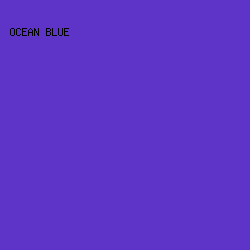 5E33C7 - Ocean Blue color image preview