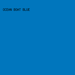 0076BD - Ocean Boat Blue color image preview