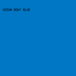 0077C4 - Ocean Boat Blue color image preview