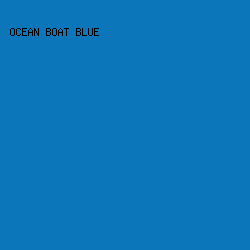 0C76BB - Ocean Boat Blue color image preview