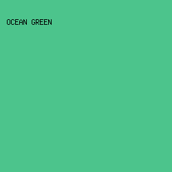 4CC48C - Ocean Green color image preview