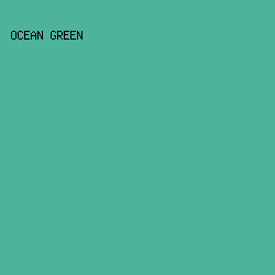 4DB39A - Ocean Green color image preview
