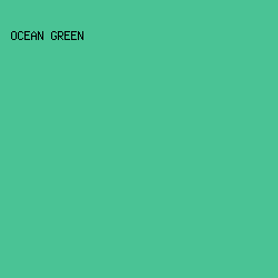 4ac395 - Ocean Green color image preview