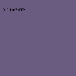 6A5C80 - Old Lavender color image preview