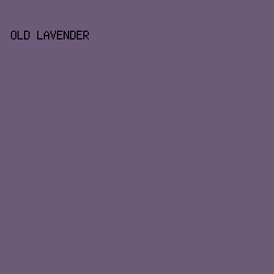 6B5B78 - Old Lavender color image preview