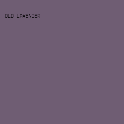 6F5D73 - Old Lavender color image preview