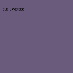 6a5b7c - Old Lavender color image preview