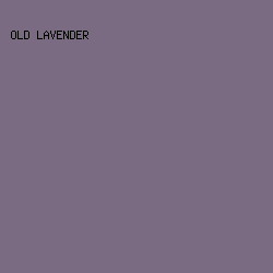 7A6B83 - Old Lavender color image preview