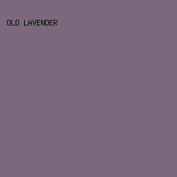 7C687D - Old Lavender color image preview