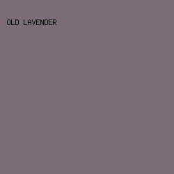 7C6C77 - Old Lavender color image preview