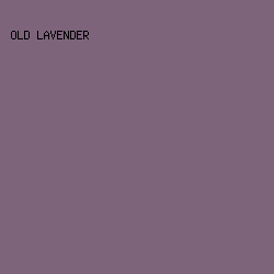 7D647B - Old Lavender color image preview