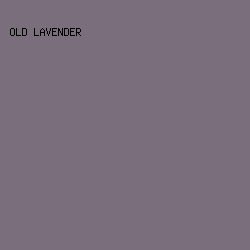 7a6d7c - Old Lavender color image preview