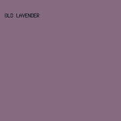 846c7e - Old Lavender color image preview