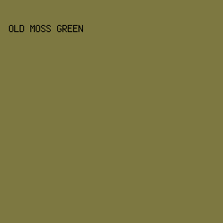 7D7841 - Old Moss Green color image preview