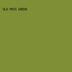 7E8F35 - Old Moss Green color image preview
