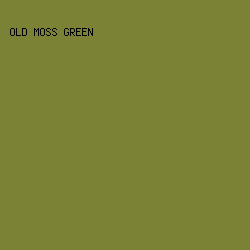 7b8235 - Old Moss Green color image preview
