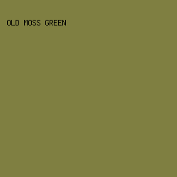 7f7f41 - Old Moss Green color image preview