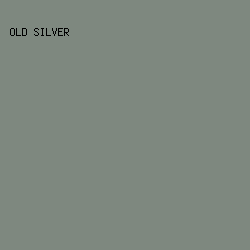 7e887f - Old Silver color image preview