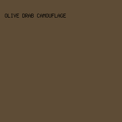 5E4C36 - Olive Drab Camouflage color image preview
