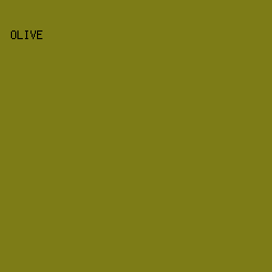 7d7c17 - Olive color image preview