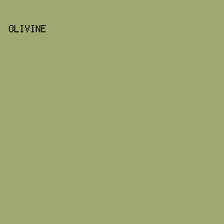 9FA86E - Olivine color image preview