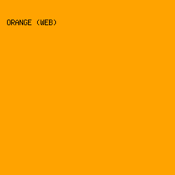 ffa300 - Orange (Web) color image preview