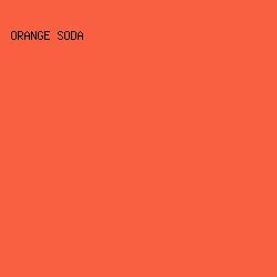 F95F41 - Orange Soda color image preview