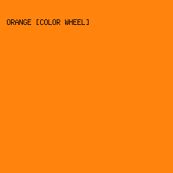 FF830D - Orange [Color Wheel] color image preview