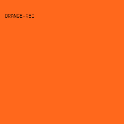 FF681C - Orange-Red color image preview