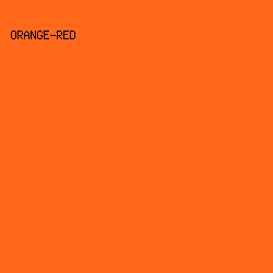 FF6919 - Orange-Red color image preview