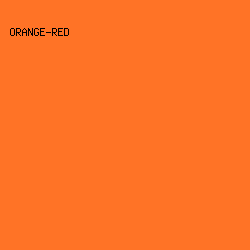 FF7326 - Orange-Red color image preview