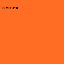 ff6c23 - Orange-Red color image preview